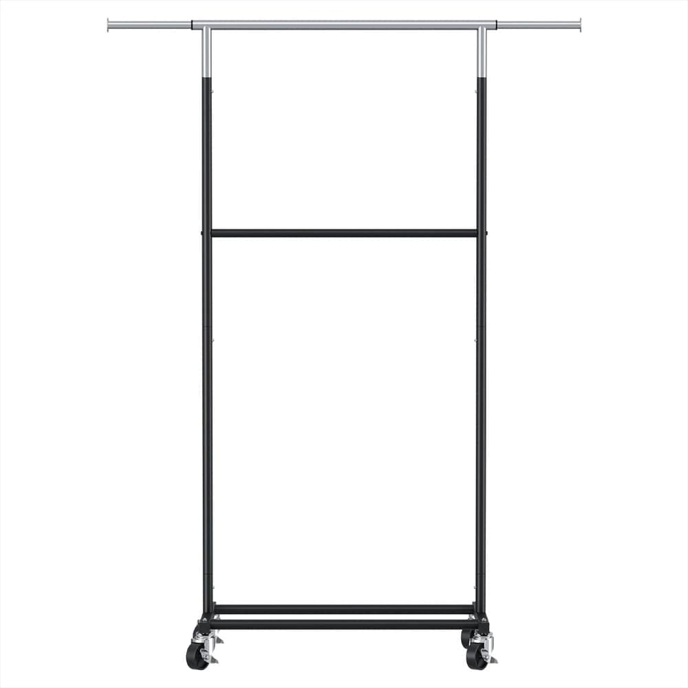 Artiss Furniture > Living Room > Coat Racks Artiss Clothes Rack Double Rod Airer Rail Coat Stand Adjustable Hanger