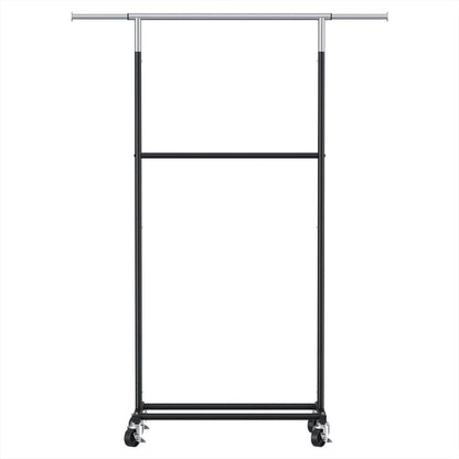 Artiss Furniture > Living Room > Coat Racks Artiss Clothes Rack Double Rod Airer Rail Coat Stand Adjustable Hanger