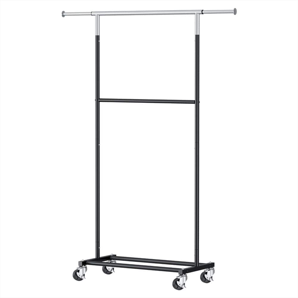 Artiss Furniture > Living Room > Coat Racks Artiss Clothes Rack Double Rod Airer Rail Coat Stand Adjustable Hanger