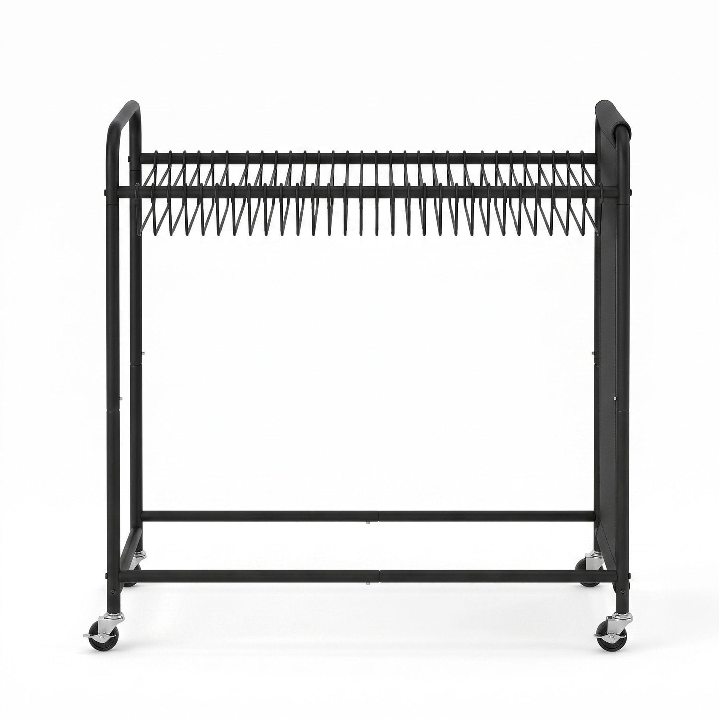 Artiss Furniture > Living Room > Coat Racks Artiss Pants Trolley Mobile Clothes Rack Clothing Stand with 30 Hangers Wheels Storage Organizer Bag