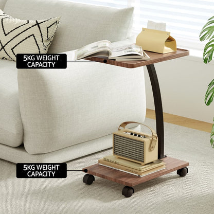 Artiss Furniture > Living Room > Coffee Tables Artiss Coffee Table C Shaped