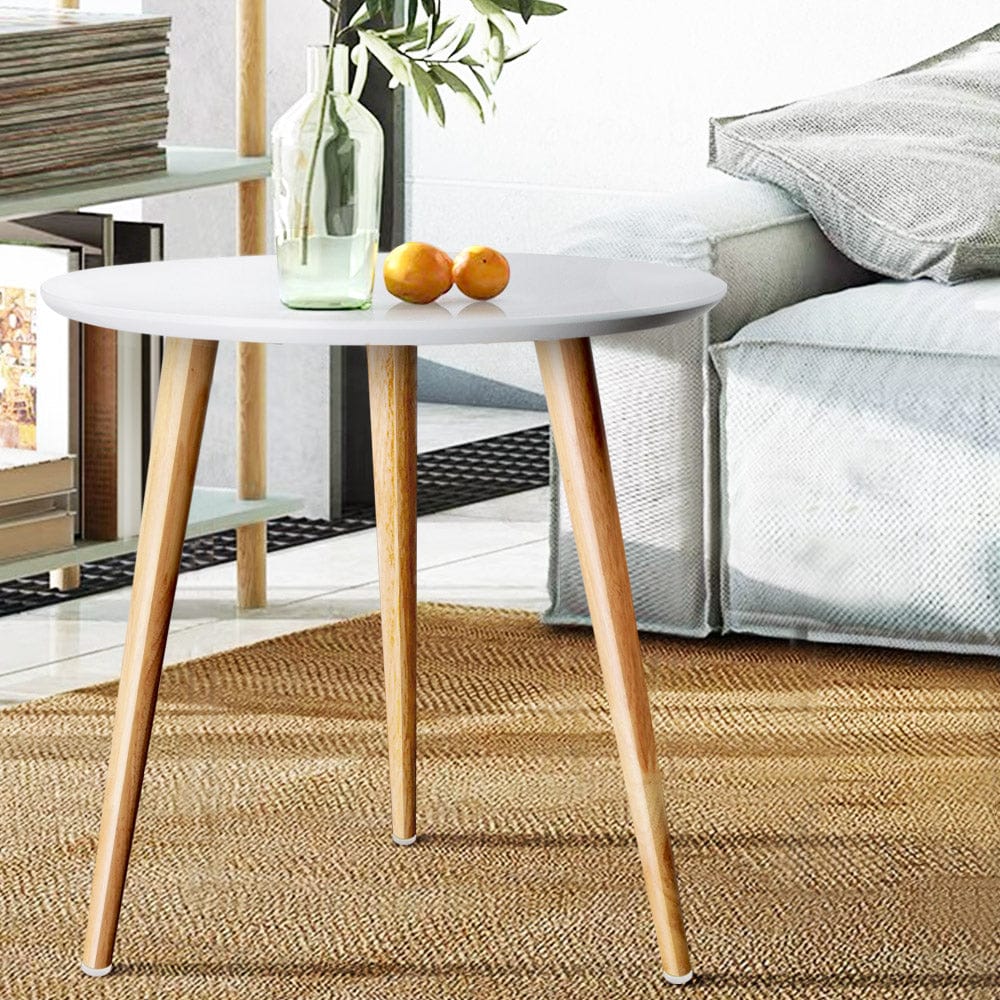 Artiss Furniture > Living Room > Coffee Tables Artiss Coffee Table Round 50CM Callix