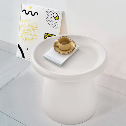 Artiss Furniture > Living Room > Coffee Tables Artiss Coffee Table Round 52CM Plastic White