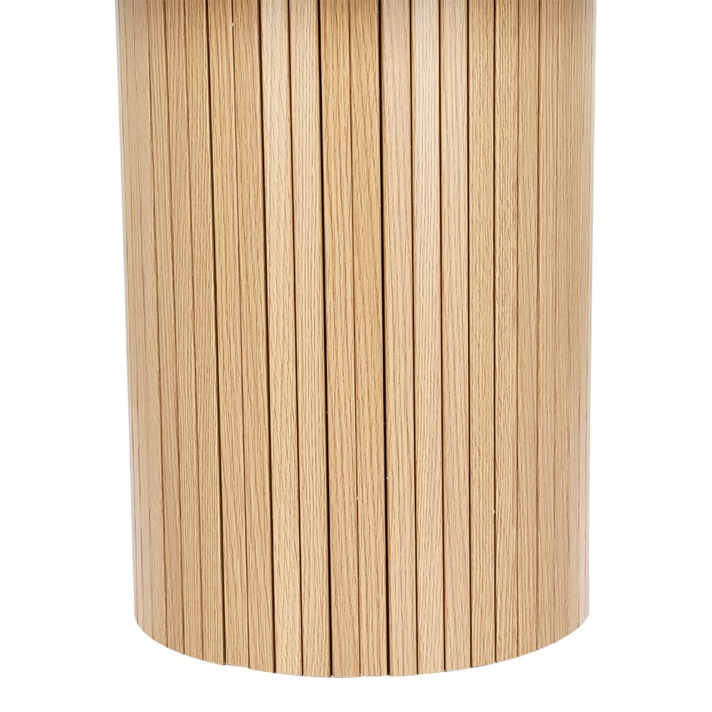Artiss Furniture > Living Room > Coffee Tables Artiss Coffee Table Round Fluted Base PIIA