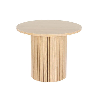 Artiss Furniture > Living Room > Coffee Tables Artiss Coffee Table Round Fluted Base PIIA