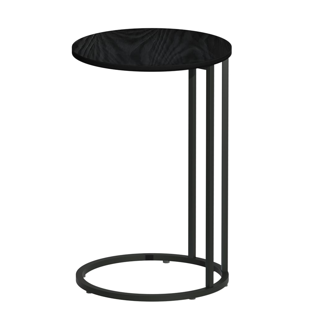 Artiss Furniture > Living Room > Coffee Tables Artiss Coffee Table Side Table Round Black Martha