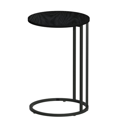 Artiss Furniture > Living Room > Coffee Tables Artiss Coffee Table Side Table Round Black Martha