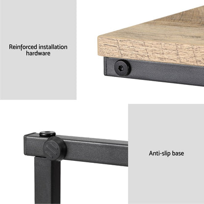 Artiss Furniture > Living Room > Coffee Tables Artiss Coffee Table Side Table Walnut Anika