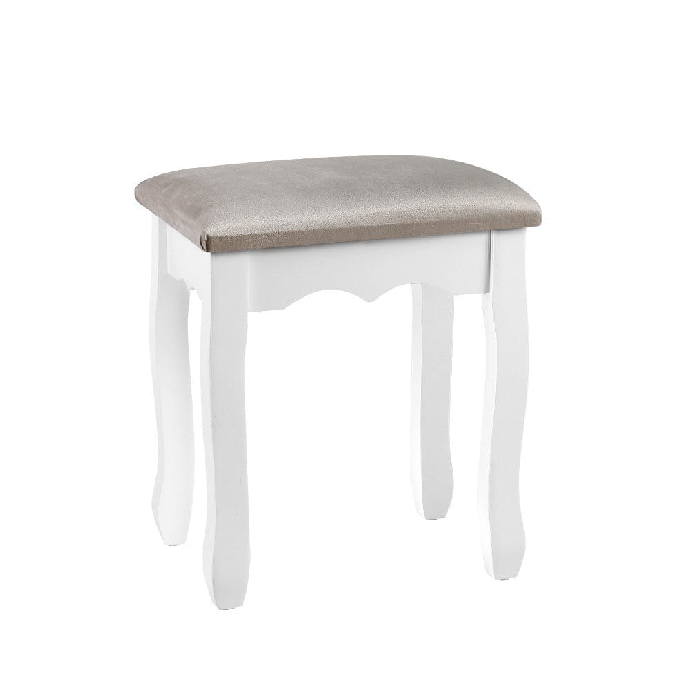 Artiss Furniture > Living Room > Ottomans & Footstools Artiss Dressing Table Stool Velvet Grey