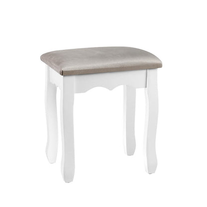 Artiss Furniture > Living Room > Ottomans & Footstools Artiss Dressing Table Stool Velvet Grey