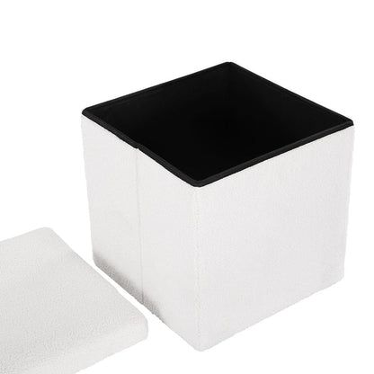Artiss Furniture > Living Room > Ottomans & Footstools Artiss Ottoman Storage Foot Stool Vanity Square Teddy