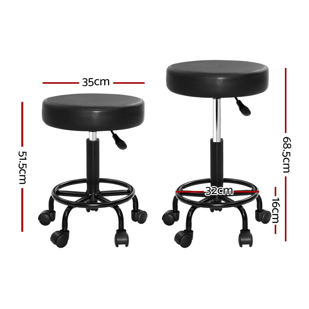 Artiss Furniture > Living Room > Ottomans & Footstools Artiss Salon Stool Round Swivel Chair