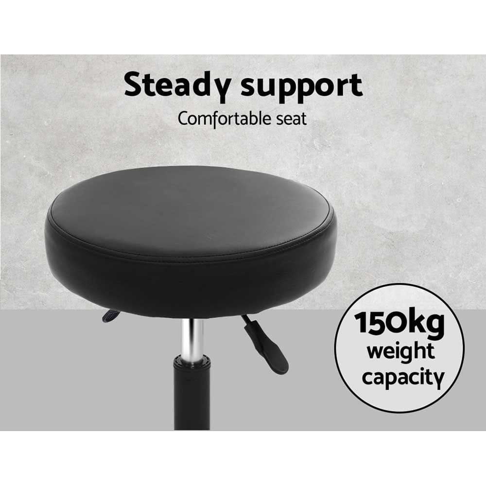 Artiss Furniture > Living Room > Ottomans & Footstools Artiss Salon Stool Round Swivel Chair