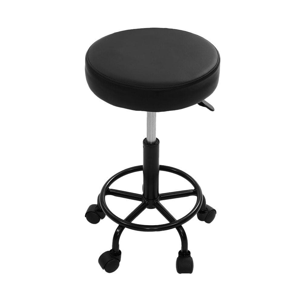 Artiss Furniture > Living Room > Ottomans & Footstools Artiss Salon Stool Round Swivel Chair