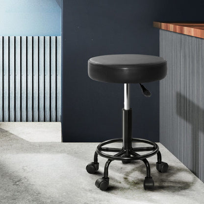 Artiss Furniture > Living Room > Ottomans & Footstools Artiss Salon Stool Round Swivel Chair