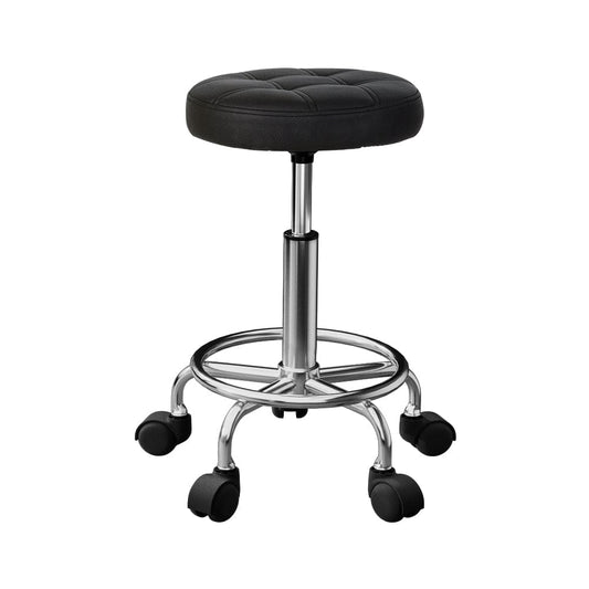 Artiss Furniture > Living Room > Ottomans & Footstools Artiss Salon Stool Round Swivel Chairs