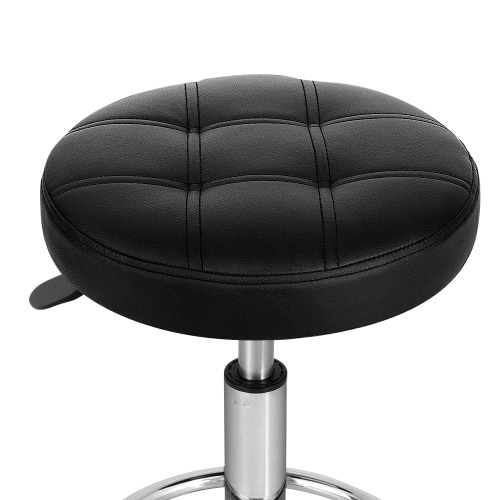 Artiss Furniture > Living Room > Ottomans & Footstools Artiss Salon Stool Round Swivel Chairs