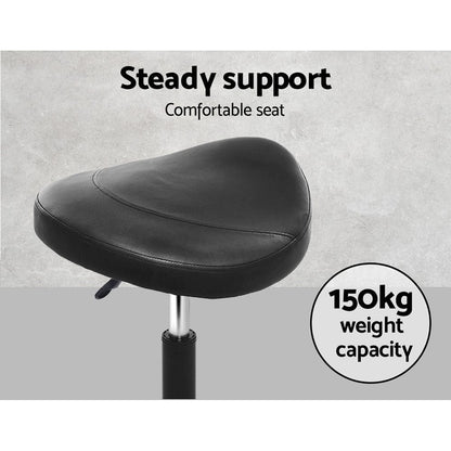 Artiss Furniture > Living Room > Ottomans & Footstools Artiss Salon Stool Saddle Swivel Chair