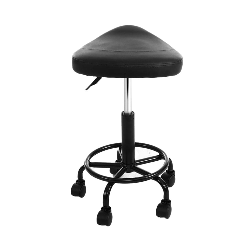 Artiss Furniture > Living Room > Ottomans & Footstools Artiss Salon Stool Saddle Swivel Chair