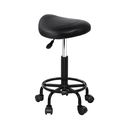 Artiss Furniture > Living Room > Ottomans & Footstools Artiss Salon Stool Saddle Swivel Chair