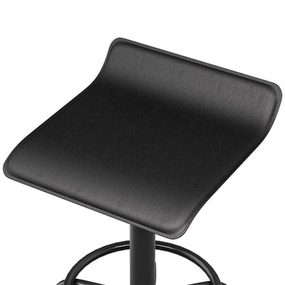 Artiss Furniture > Living Room > Ottomans & Footstools Artiss Salon Stool Square Swivel Chair Black