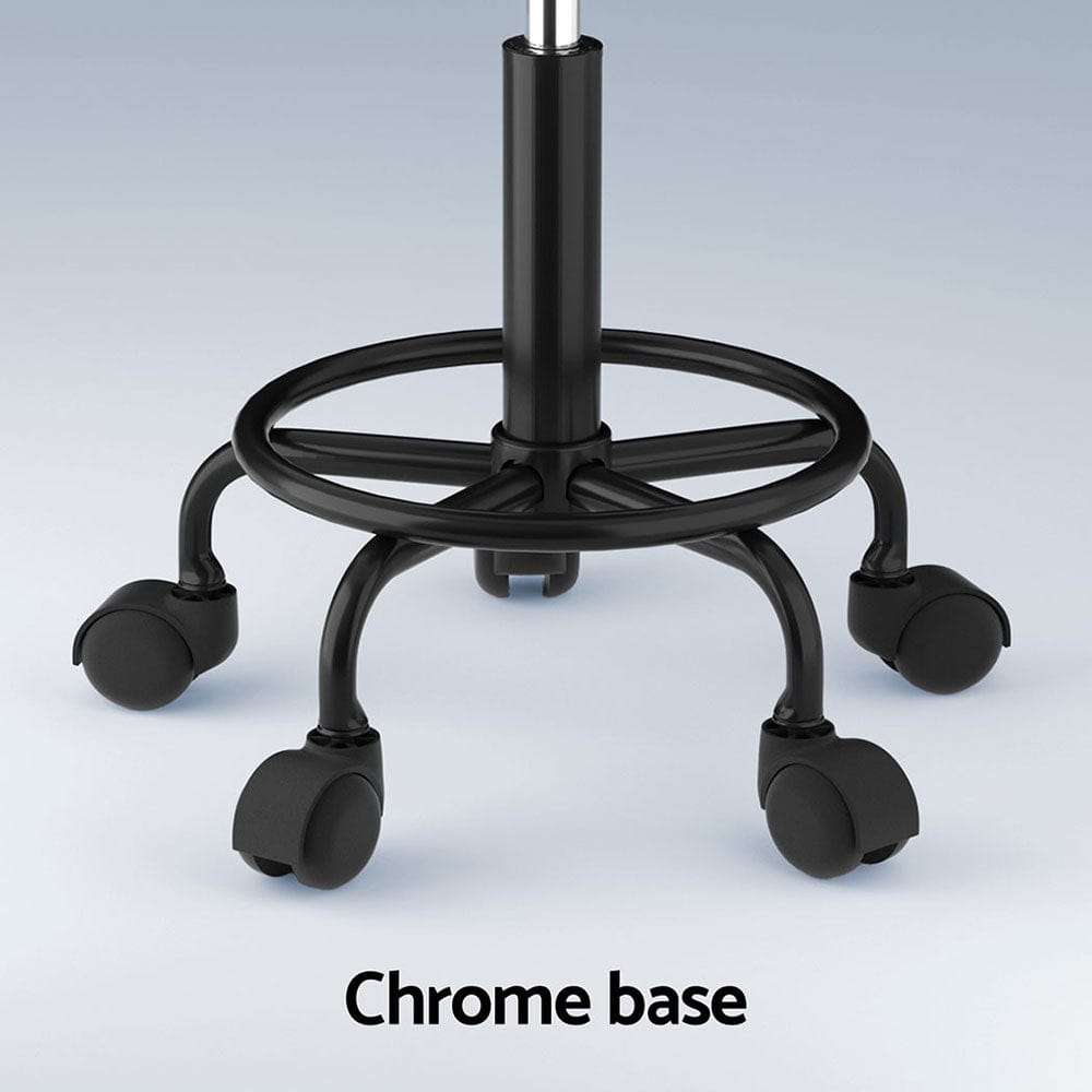 Artiss Furniture > Living Room > Ottomans & Footstools Artiss Salon Stool Square Swivel Chair Black
