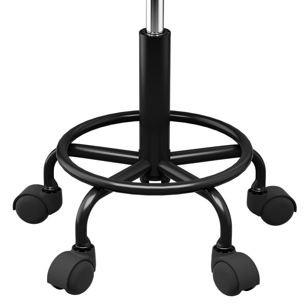 Artiss Furniture > Living Room > Ottomans & Footstools Artiss Salon Stool Square Swivel Chair Black