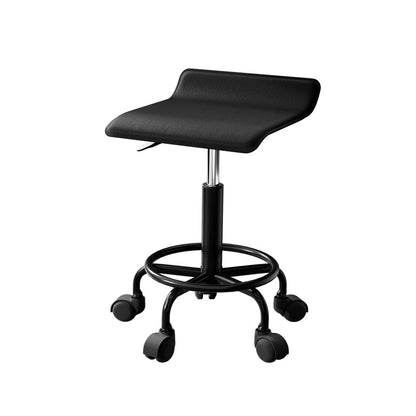 Artiss Furniture > Living Room > Ottomans & Footstools Artiss Salon Stool Square Swivel Chair Black