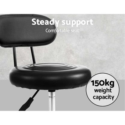Artiss Furniture > Living Room > Ottomans & Footstools Artiss Salon Stool Swivel Chair Backrest
