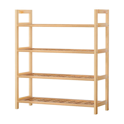 Artiss Furniture > Living Room > Shoe Storage Artiss 4-tier Shoe Rack 12 Pairs Shoe Storage Weaved Shelves