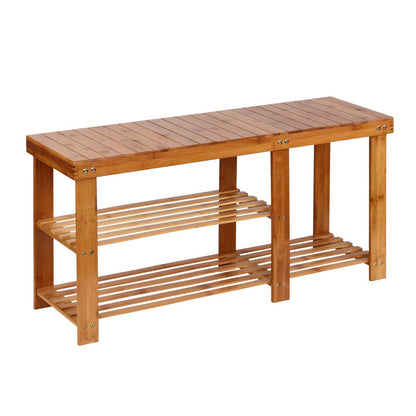 Artiss Furniture > Living Room > Shoe Storage Artiss Bamboo Shoe Rack Bench