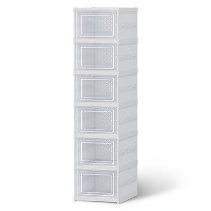 Artiss Furniture > Living Room > Shoe Storage Artiss Foldable Shoe Rack Organizer 6 Tier Storage Shelf Hallway