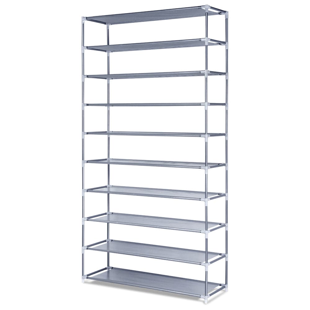 Artiss Furniture > Living Room > Shoe Storage Artiss Shoe Rack Cabinet Stackable 10-Tier Grey