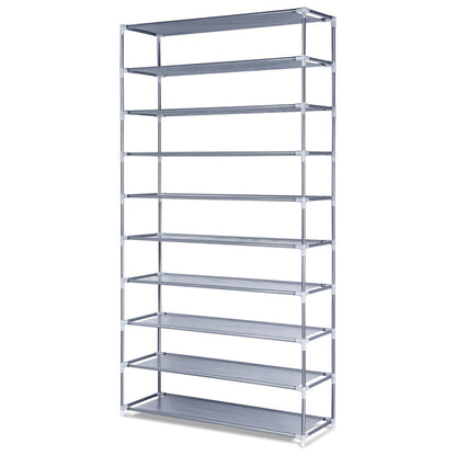 Artiss Furniture > Living Room > Shoe Storage Artiss Shoe Rack Cabinet Stackable 10-Tier Grey