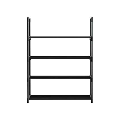 Artiss Furniture > Living Room > Shoe Storage Artiss Shoe Rack Cabinet Stackable 4-tier 12 Pairs Black