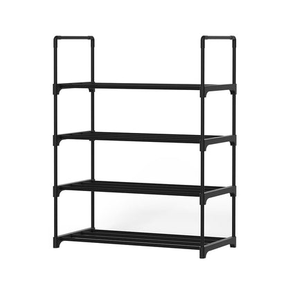 Artiss Furniture > Living Room > Shoe Storage Artiss Shoe Rack Cabinet Stackable 4-tier 12 Pairs Black