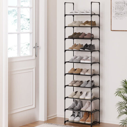 Artiss Furniture > Living Room > Shoe Storage Artiss Shoe Rack DIY Stackable 10-tier Black Dunn