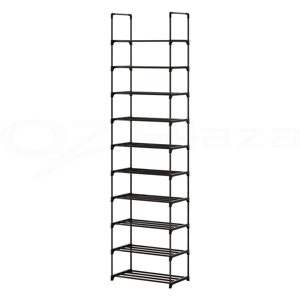 Artiss Furniture > Living Room > Shoe Storage Artiss Shoe Rack DIY Stackable 10-tier Black Dunn