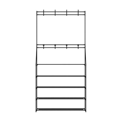 Artiss Furniture > Living Room > Shoe Storage Artiss Shoe Rack Hall Tree 16 Pairs Black