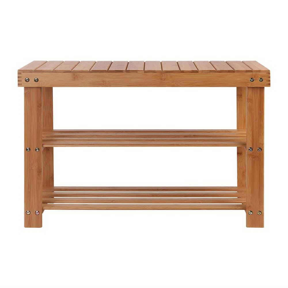 Artiss Furniture > Living Room > Shoe Storage Artiss Shoe Rack Shoe Bench 10 Pairs Bamboo