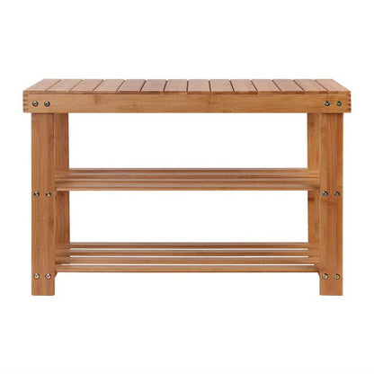 Artiss Furniture > Living Room > Shoe Storage Artiss Shoe Rack Shoe Bench 10 Pairs Bamboo