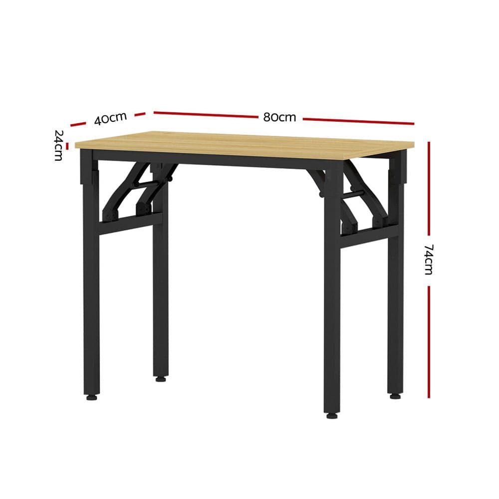 Artiss Furniture > Office > Desks Artiss Computer Desk Laptop Table Bookshelf Desk Storage Rack Office Study Oak