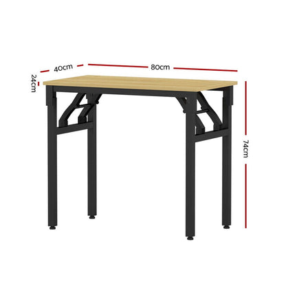 Artiss Furniture > Office > Desks Artiss Computer Desk Laptop Table Bookshelf Desk Storage Rack Office Study Oak