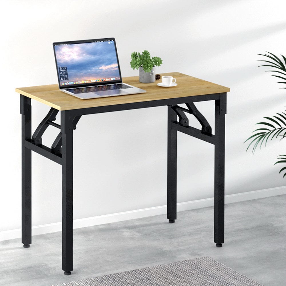 Artiss Furniture > Office > Desks Artiss Computer Desk Laptop Table Bookshelf Desk Storage Rack Office Study Oak
