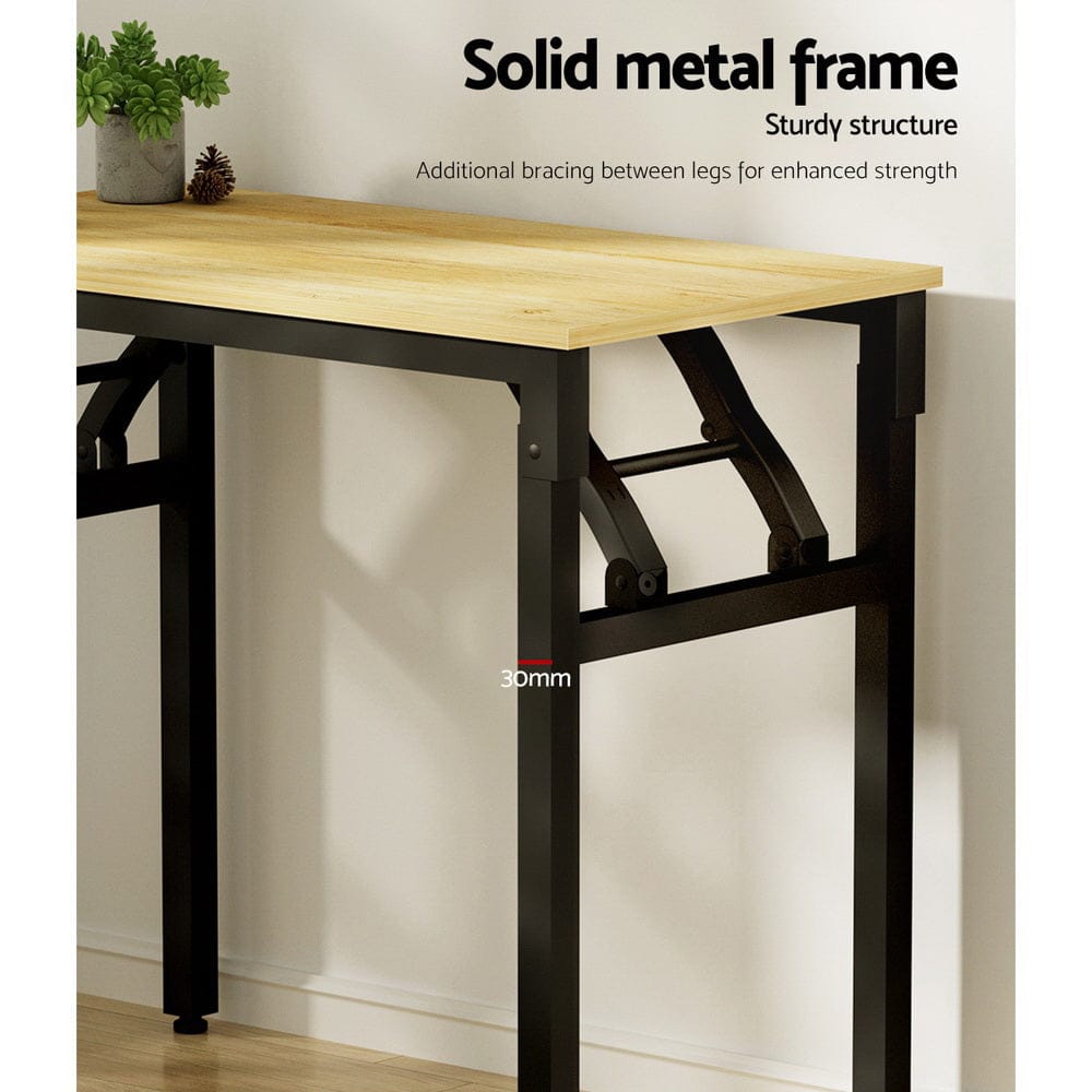 Artiss Furniture > Office > Desks Artiss Computer Desk Laptop Table Bookshelf Desk Storage Rack Office Study Oak