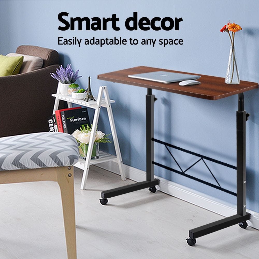 Artiss Furniture > Office > Desks Artiss Laptop Desk Table Adjustable 60CM Dark Wood