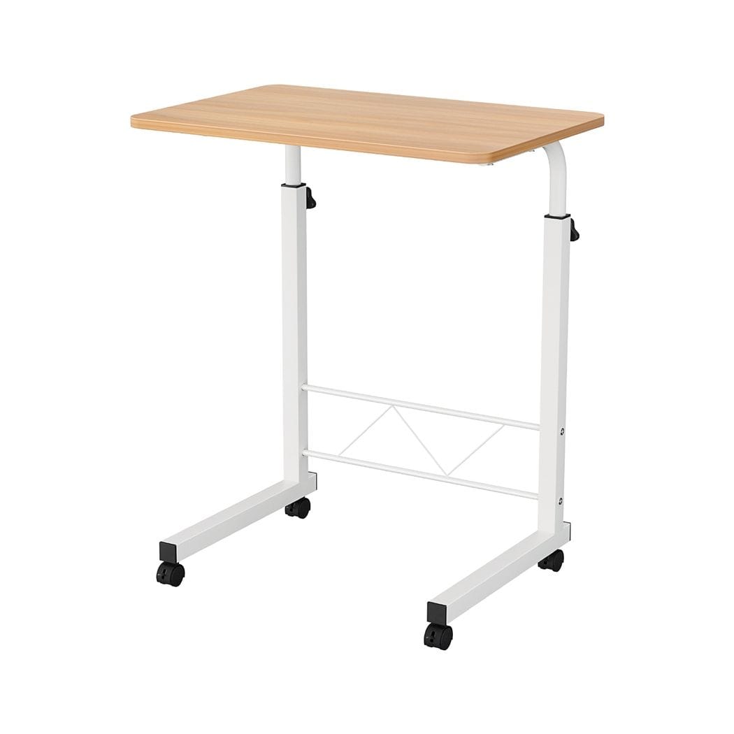 Artiss Furniture > Office > Desks Artiss Laptop Desk Table Adjustable 60CM Light Wood