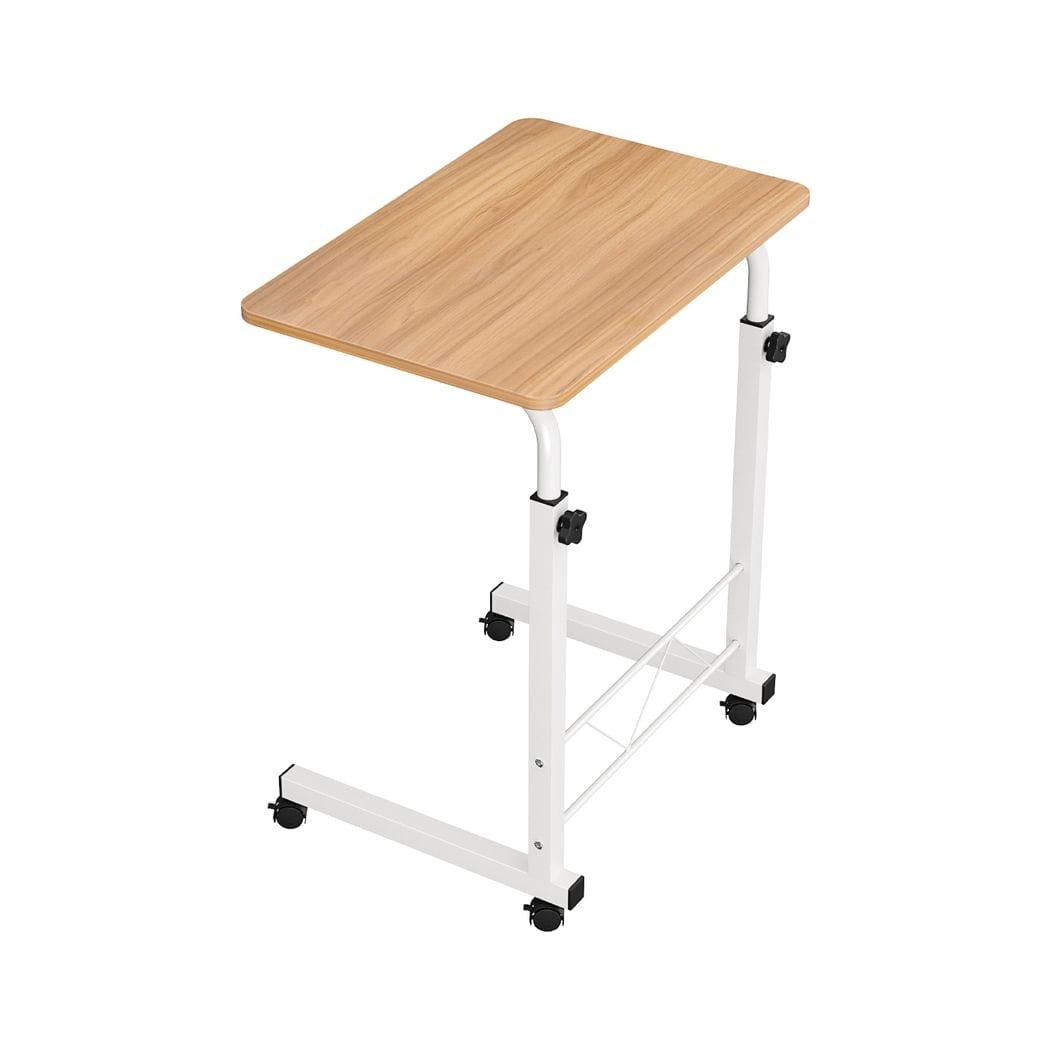Artiss Furniture > Office > Desks Artiss Laptop Desk Table Adjustable 60CM Light Wood