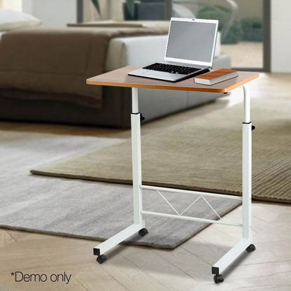 Artiss Furniture > Office > Desks Artiss Laptop Desk Table Adjustable 60CM Light Wood
