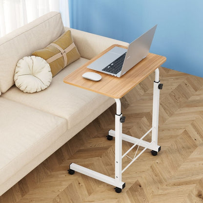 Artiss Furniture > Office > Desks Artiss Laptop Desk Table Adjustable 60CM Light Wood